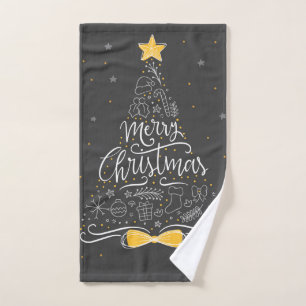Gorgeous Christmas tree Hand Towel