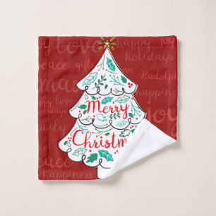 Gorgeous Christmas tree Wash Cloth