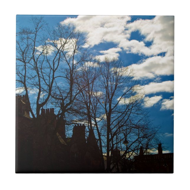 GORGEOUS CITY SKY CERAMIC TILE (Front)