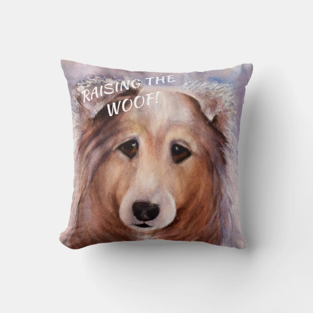 GORGEOUS COLLIE CUSHION (Front)