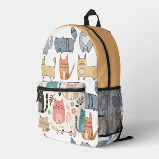 Gorgeous colorful backpack, one of a kind printed  backpack