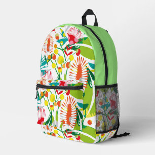 Gorgeous colourful backpack, one of a kind printed backpack