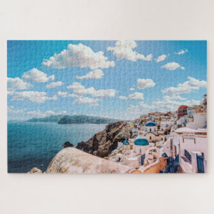 Gorgeous Colourful Santorini Jigsaw Puzzle