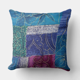 Gorgeous Colourful Textile 20"x 20" Throw Pillow