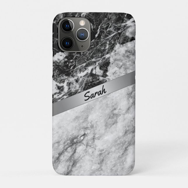 Gorgeous Cool Bleck-White Case-Mate iPhone Case (Back)