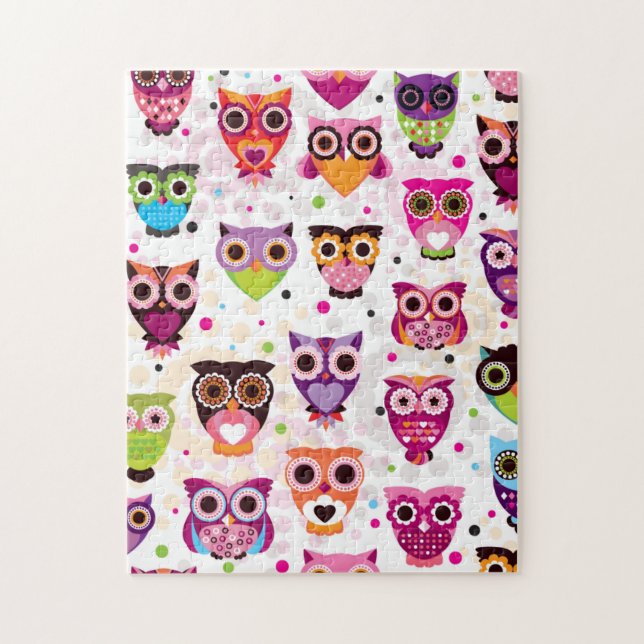 Gorgeous Custom Owl Jigsaw Puzzle (Vertical)