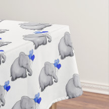 Gorgeous Cute Blue Elephants Baby Boy Nursery
