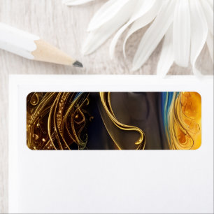 Gorgeous Dark Horse Triptych Return Address Label