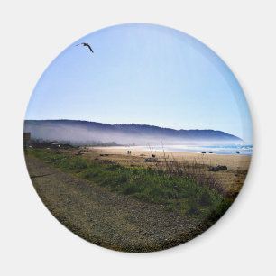 Gorgeous Day in Crescent City Beach, California Magnet