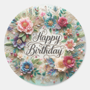 Gorgeous Design Floral Sticker