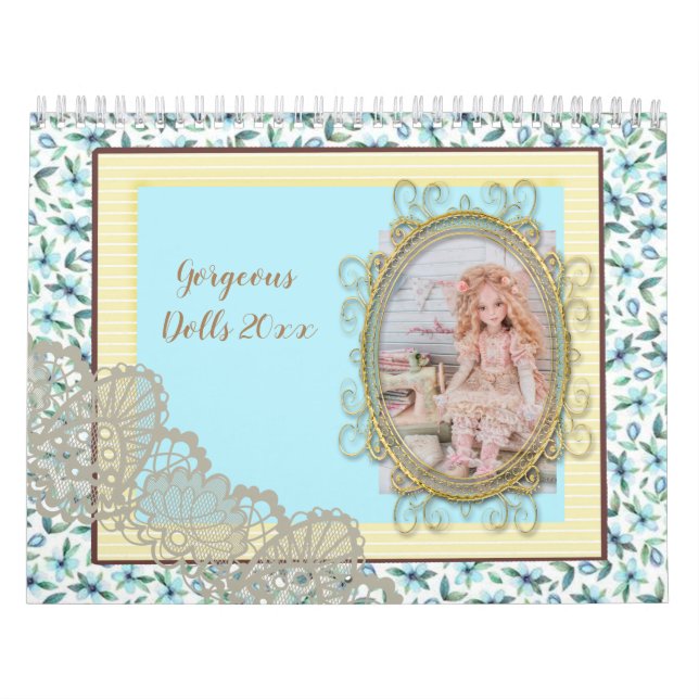 Gorgeous Dolls Modern Stylish Elegant Calendar (Cover)