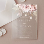 Gorgeous Dusty Rose & Blush Wedding Acrylic Invitations<br><div class="desc">Gorgeous Dusty Rose & Blush Wedding Acrylic Invitations

See matching collection in our Niche and Nest Store</div>