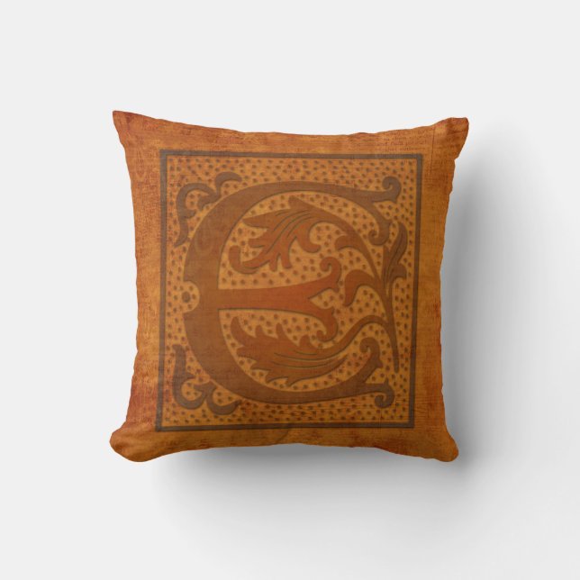Gorgeous E Monogram/Old Letter Pillow! Cushion (Front)