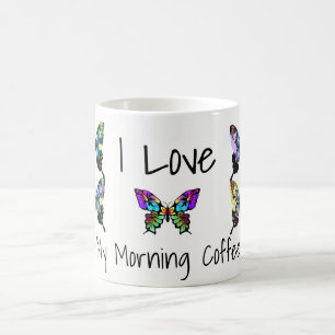 Gorgeous Elegant Butterflies with Typography Coffee Mug