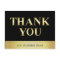 Gorgeous Elegant Gold Black Business THANK YOU