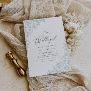 Gorgeous Elegant Vintage Wedding Invitation