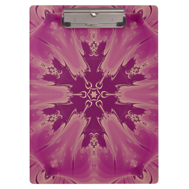 Gorgeous Exotic Flower Purple Shades Clipboard (Front)