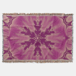 Gorgeous Exotic Flower Purple Shades Throw Blanket