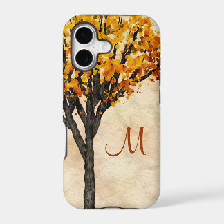Gorgeous Fall Autumn Tree Monogram Initial
