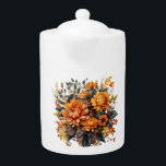Gorgeous Fall Floral<br><div class="desc">Gorgeous Fall Floral teapot
Home & Living > Kitchen & Dining > Drinkware > Teapots</div>