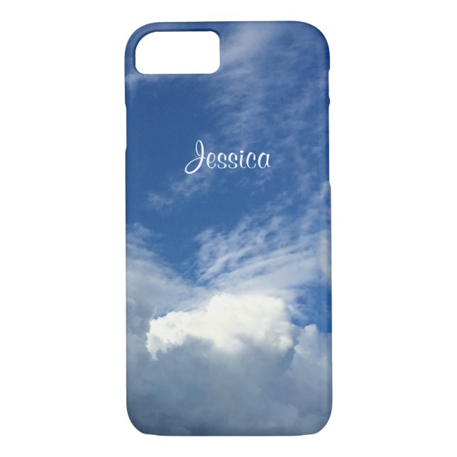 Gorgeous Fat Clouds in a Blue & White Sky, Photo Case-Mate iPhone Case (Back)