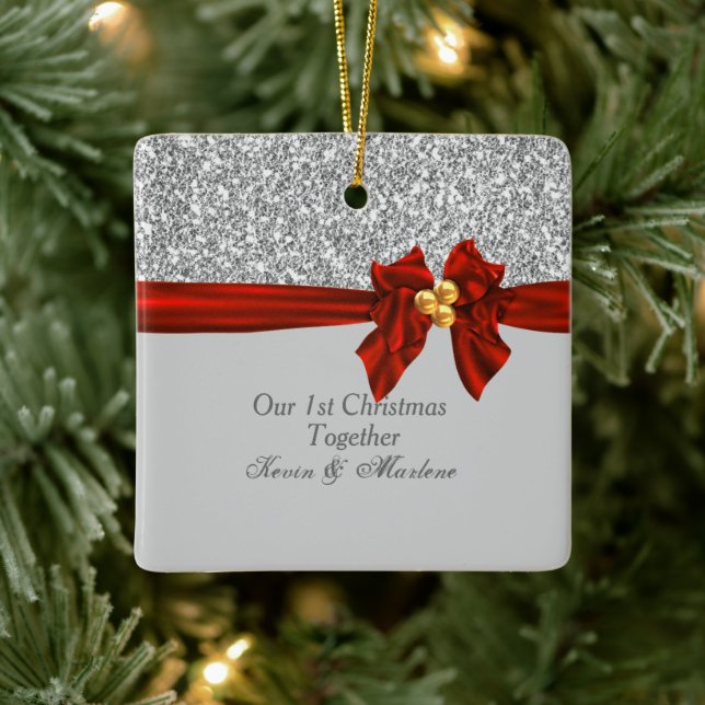 Gorgeous  First Christmas Together Ornament Bling (Tree)