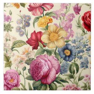 Gorgeous Floral Ceramic Tile. Ceramic Tile