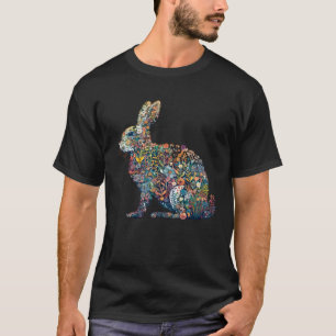 Gorgeous Floral Easter Bunny Spring Flower Rabbit T-Shirt