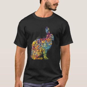 Gorgeous Floral Easter Bunny Spring Flower Rabbit T-Shirt