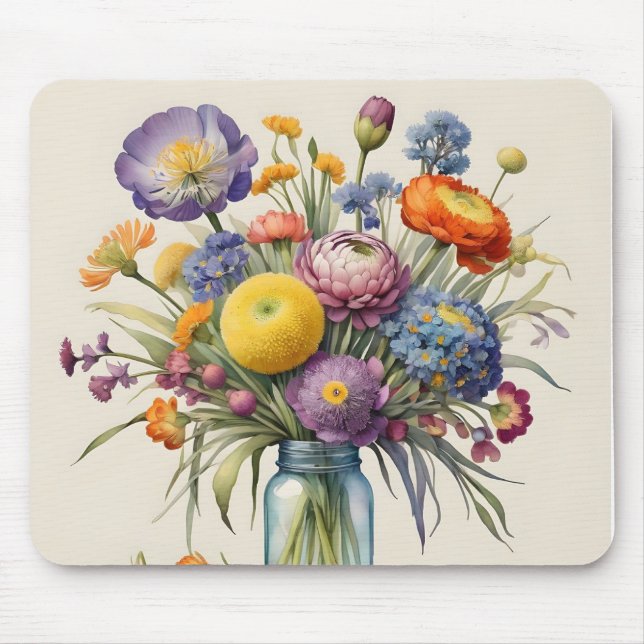 Gorgeous floral mousepad (Front)