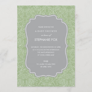 Gorgeous Floral Party Invitation (Sage)