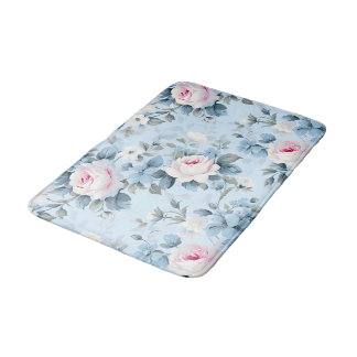 Gorgeous Floral Print Roses  Bath Mat