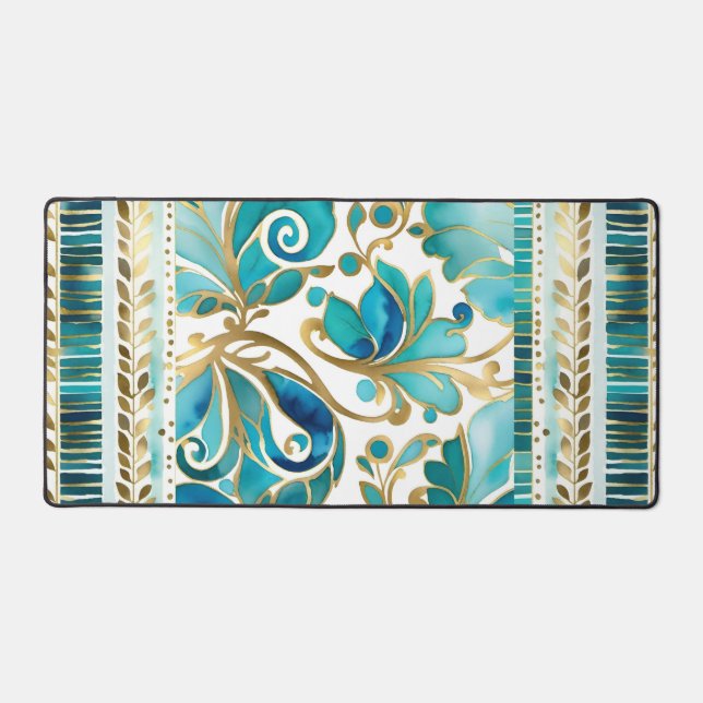 Gorgeous flourishes desk blotter/mat  mat (Front)