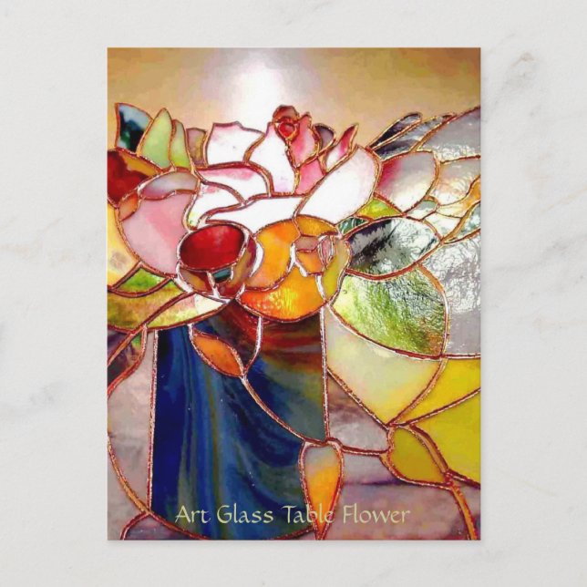 Gorgeous Flower Anniversary Special Postcard (Front)