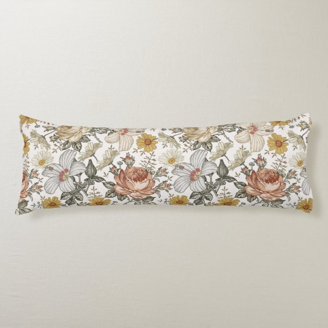 Gorgeous flowers body cushion (Front)