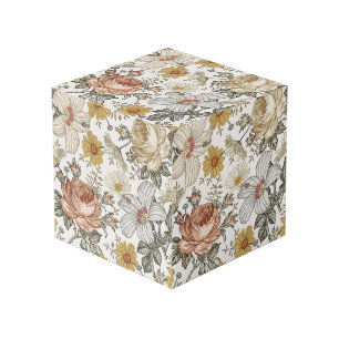 Gorgeous flowers cube