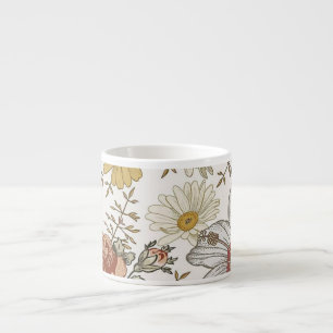 Gorgeous flowers espresso cup