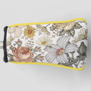 Gorgeous flowers golf head cover