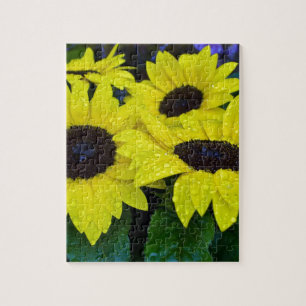 GORGEOUS GARDEN SUNFLOWERS JIGSAW PUZZLE