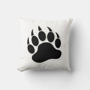 Gorgeous Gay Bear claw In B & W -Throw Pillow