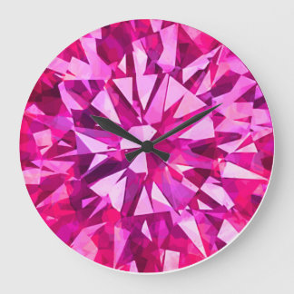 Gorgeous Gem Pinks Large Clock