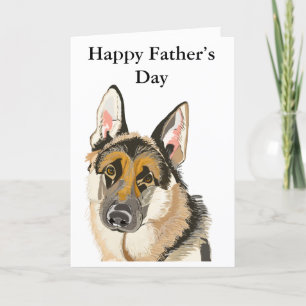 Gorgeous German Shepherd, Alsation Dog Editable  Holiday Card
