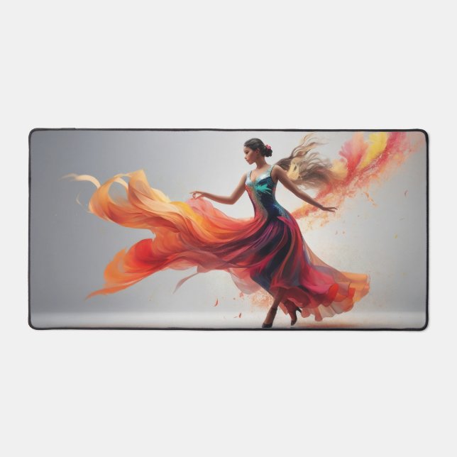 Gorgeous Girl Perform Modern Dance #3 Desk Mat (Front)