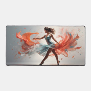 Gorgeous Girl Perform Modern Dance #4 Desk Mat