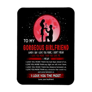 Gorgeous Girlfriend To My Gorgeous Girlfriend Magnet