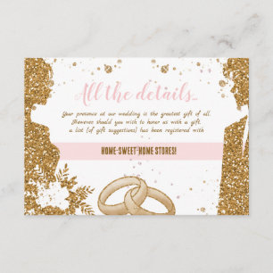 Gorgeous - Gold Pink A All the details 2 Enclosure Card