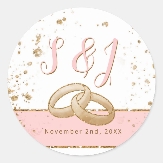 Gorgeous - Gold Pink sticker 1 (Front)
