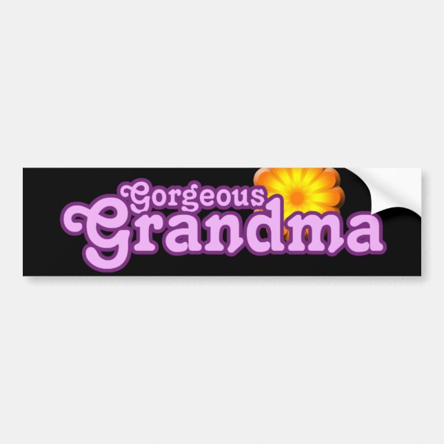 Gorgeous Grandma Bumper Sticker (Front)