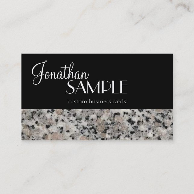 Gorgeous Granite Business Card (Front)