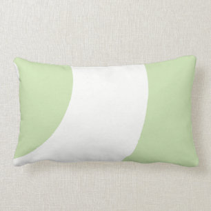 Gorgeous green and white lumbar cushion